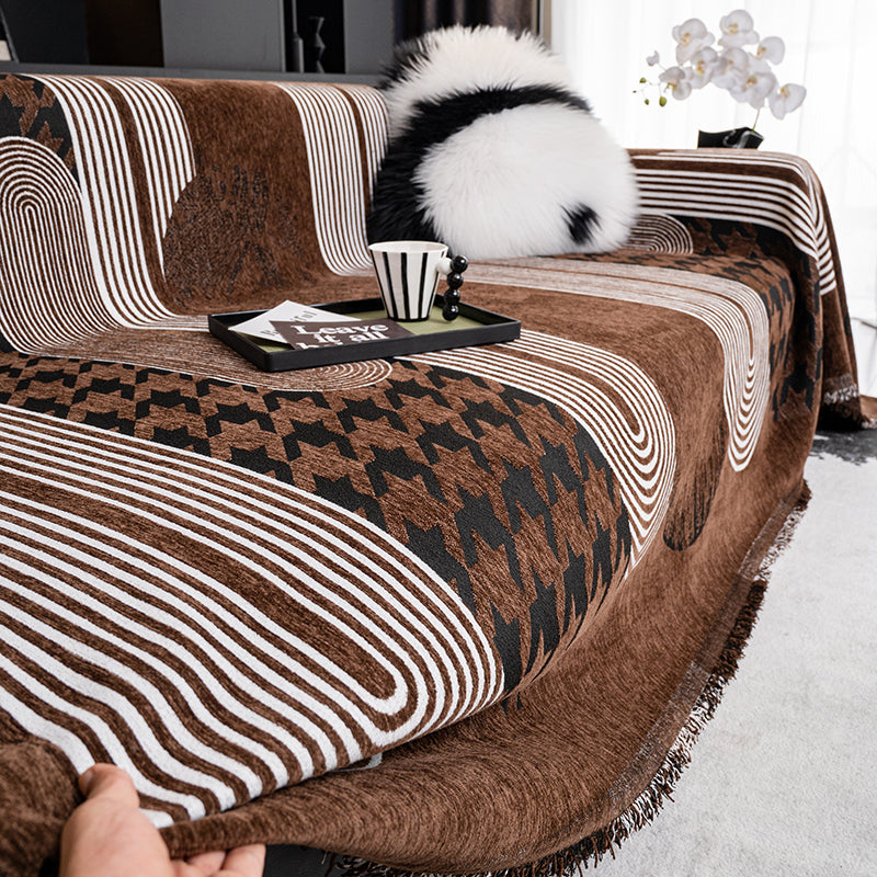 Telo Copridivano Intrecciato Couture Urbain Marrone