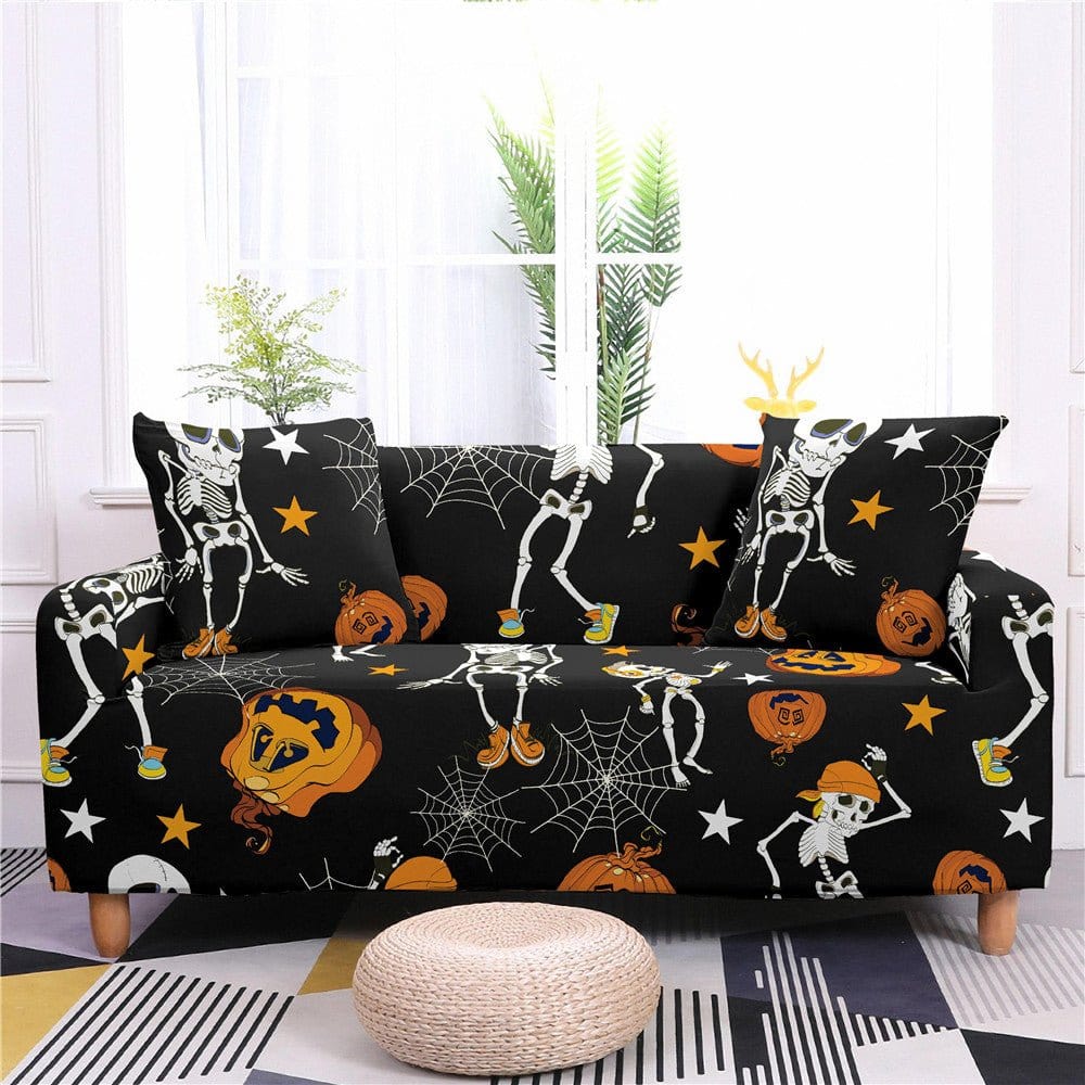 Skeleton Halloween - Fodere Elasticizzate per Poltrona e Divano