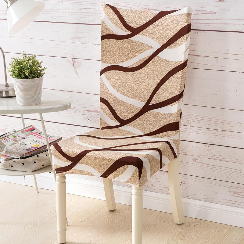 Beige Wave - Fodera di Sedia Elasticizzata