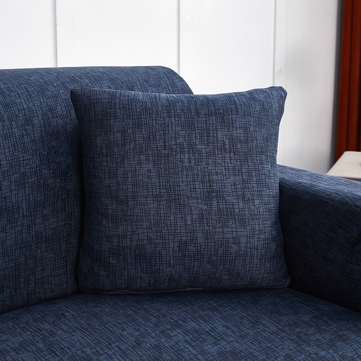 Blu Classy - 2 pezzi - Fodere elasticizzate per cuscino 45X45cm