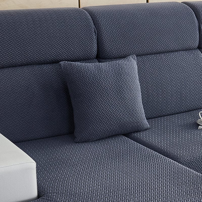Blu marine Motivo Laine - 1 pezzo - Fodere di Cuscino 45x45cm