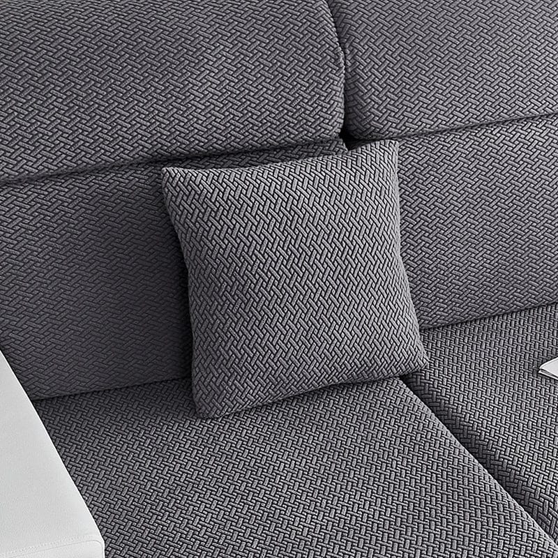 Grigio Motivo Laine - 1 pezzo - Fodere di Cuscino 45x45cm