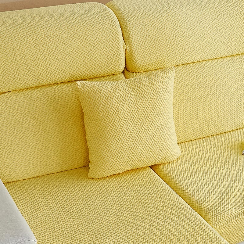 Giallo Motivo Laine - 1 pezzo - Fodere di Cuscino 45x45cm