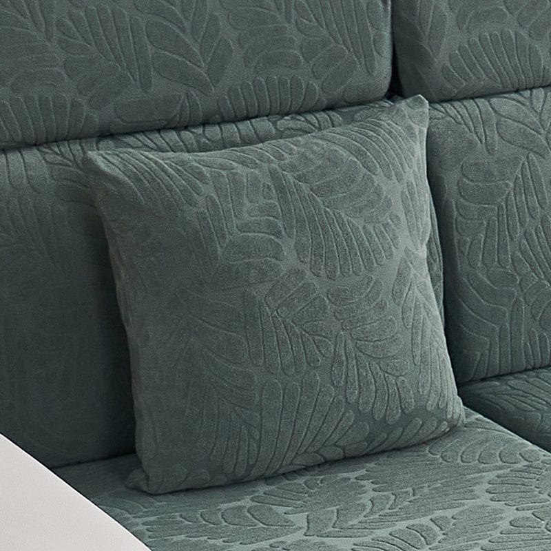 Verde Motivo Palma - 1 pezzo - Fodere di Cuscino 45x45cm