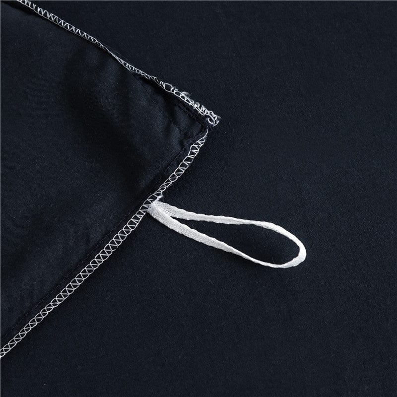 Blu marine - Drap Fodera / Copripiumino / 2 taies d'oreiller