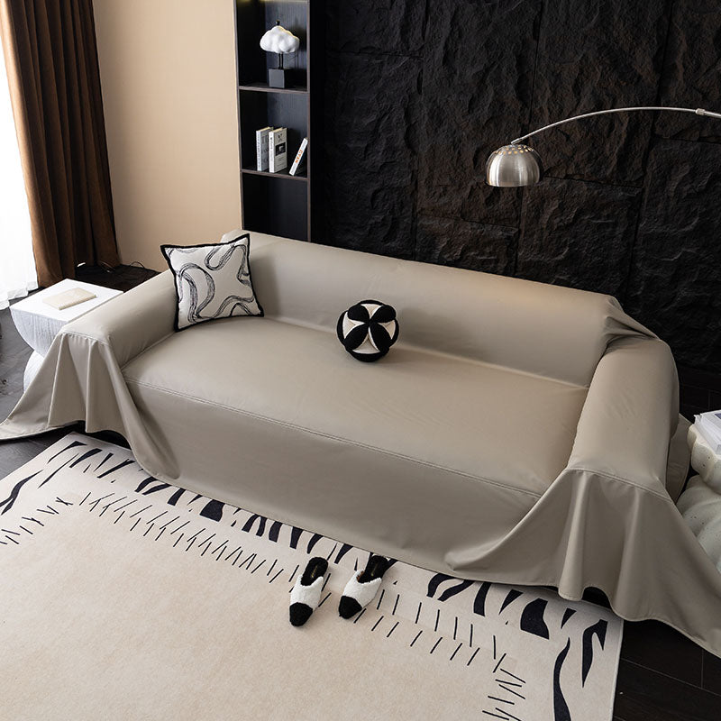 Telo Copridivano in Similpelle Impermeabile Beige