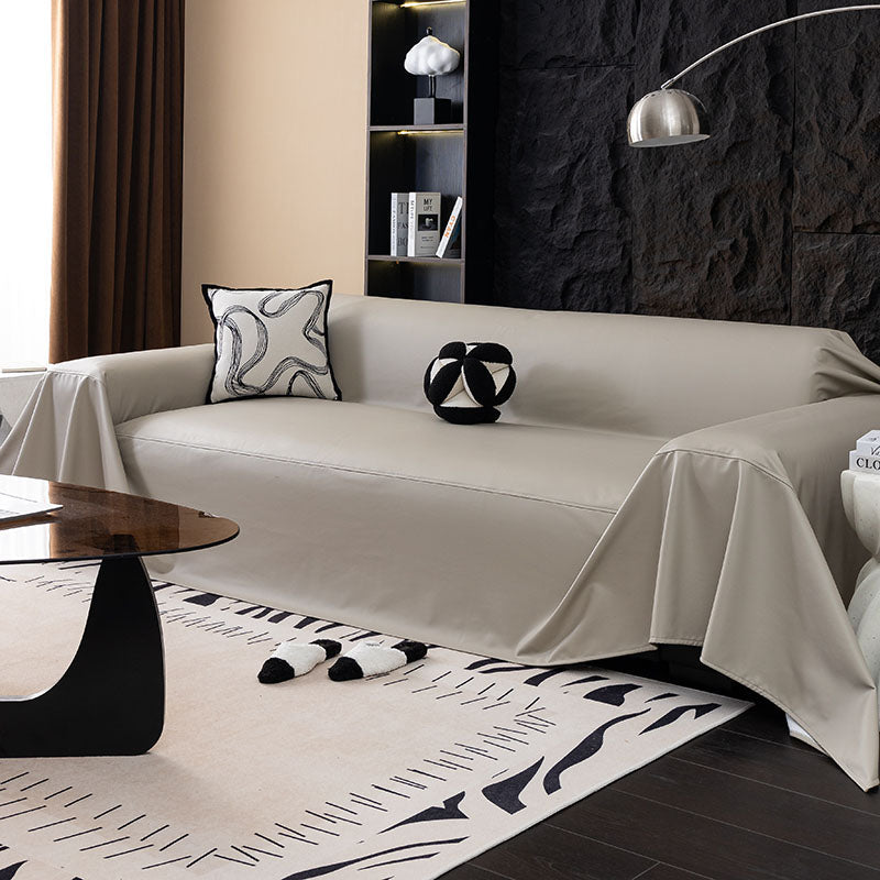Telo Copridivano in Similpelle Impermeabile Beige