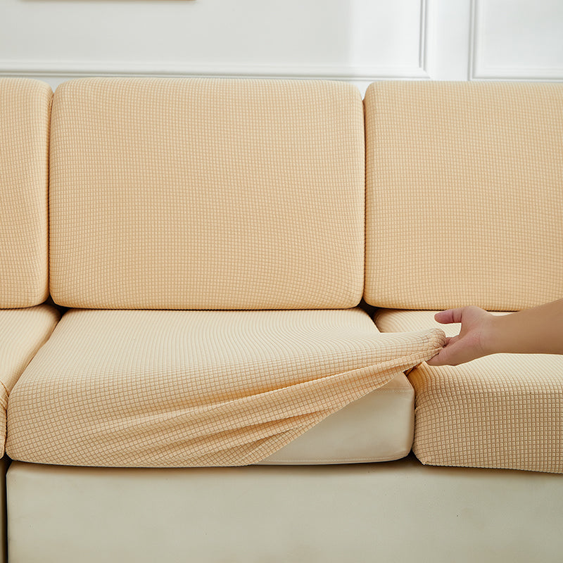Beige - Fodera idrorepellente per cuscino di divano