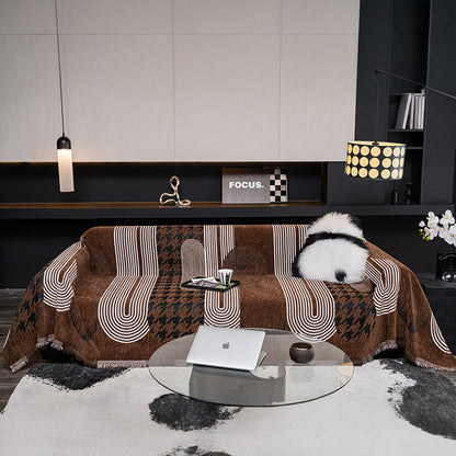 Telo Copridivano Intrecciato Couture Urbain Marrone