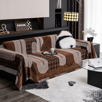 Telo Copridivano Intrecciato Couture Urbain Marrone