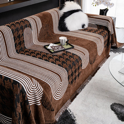 Telo Copridivano Intrecciato Couture Urbain Marrone