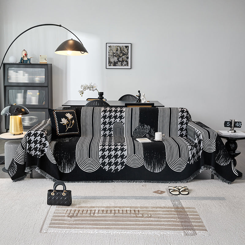 Telo Copridivano Intrecciato Couture Urbain Nero