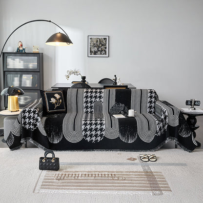 Telo Copridivano Intrecciato Couture Urbain Nero
