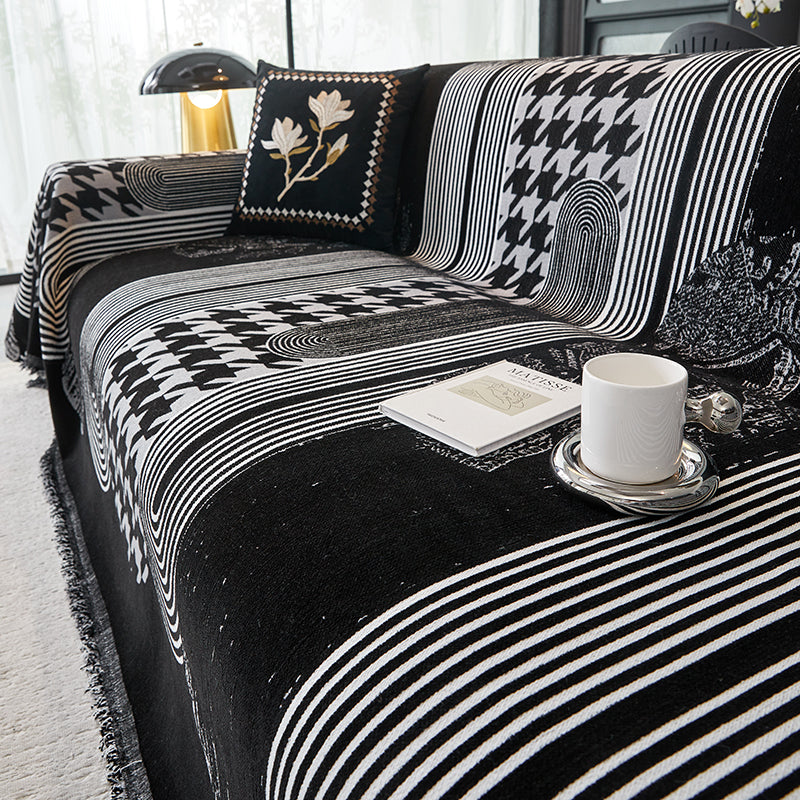 Telo Copridivano Intrecciato Couture Urbain Nero