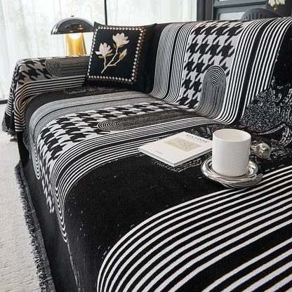 Telo Copridivano Intrecciato Couture Urbain Nero