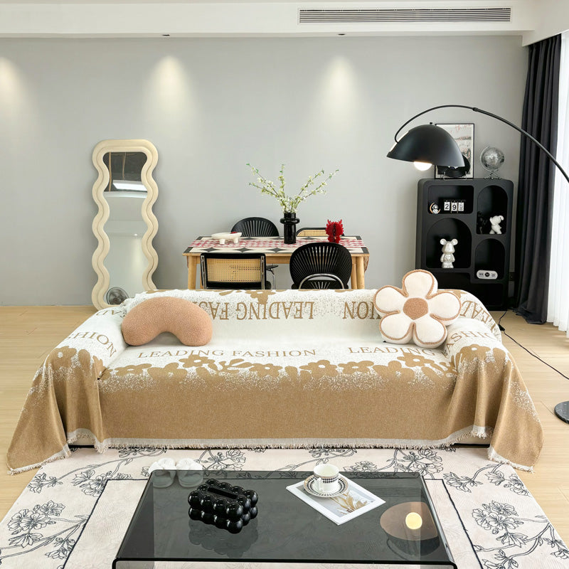 Telo Copridivano Intrecciato Fashion Marrone