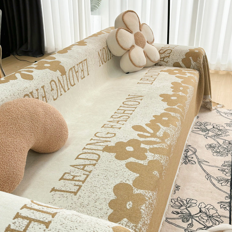 Telo Copridivano Intrecciato Fashion Marrone