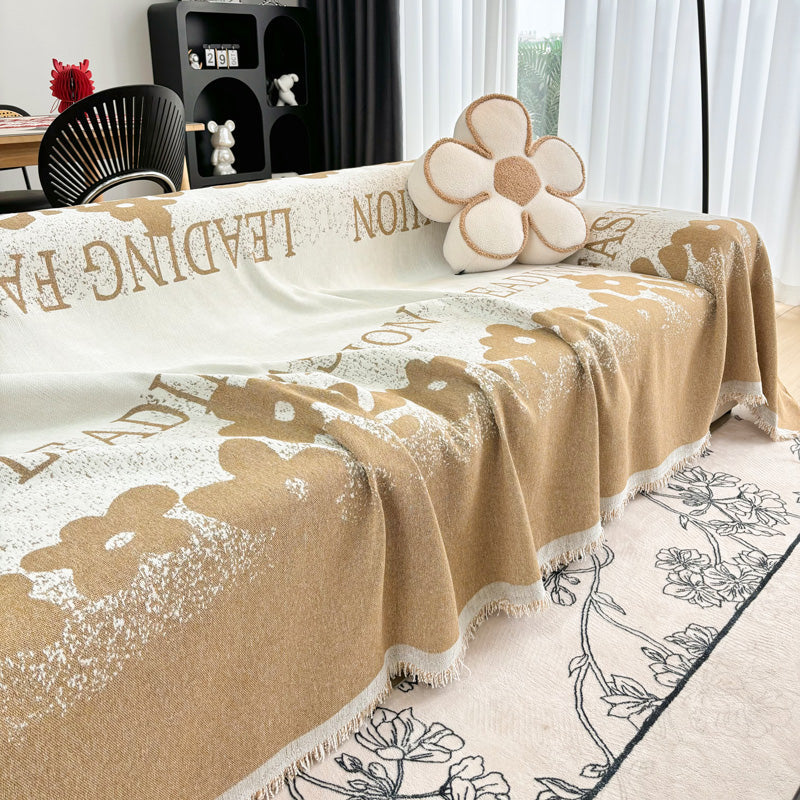Telo Copridivano Intrecciato Fashion Marrone