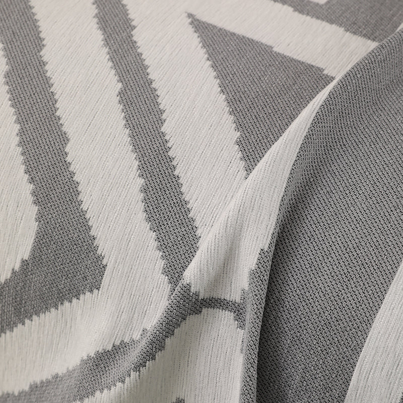 Telo Copridivano Intrecciato Tribal Grigio