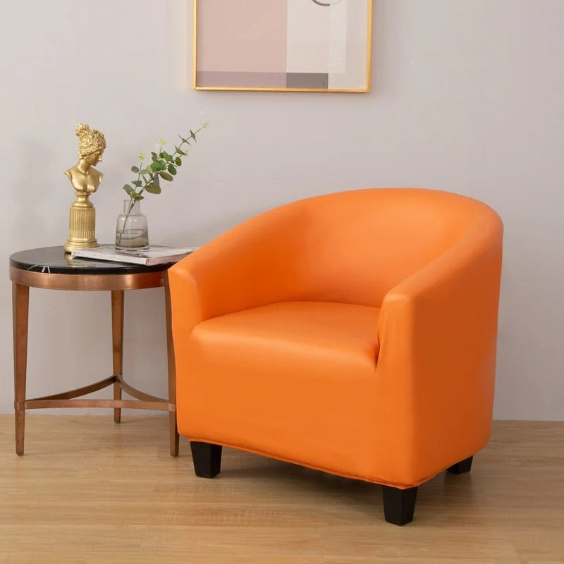 Arancione - Fodera in Similpelle Impermeabile per Poltrona Cabriolet