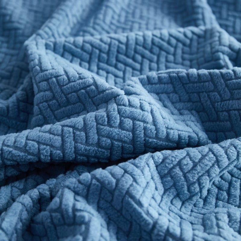 Azzurro cielo - Fodera in pile per cuscini di divano - Motivo Laine