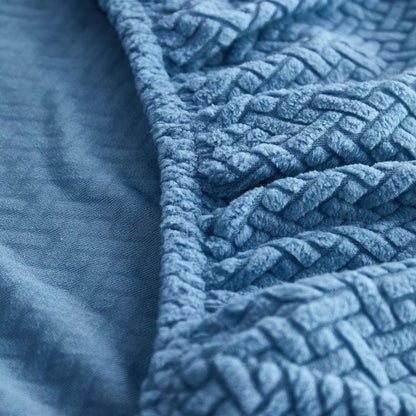 Azzurro cielo - Fodera in pile per cuscini di divano - Motivo Laine