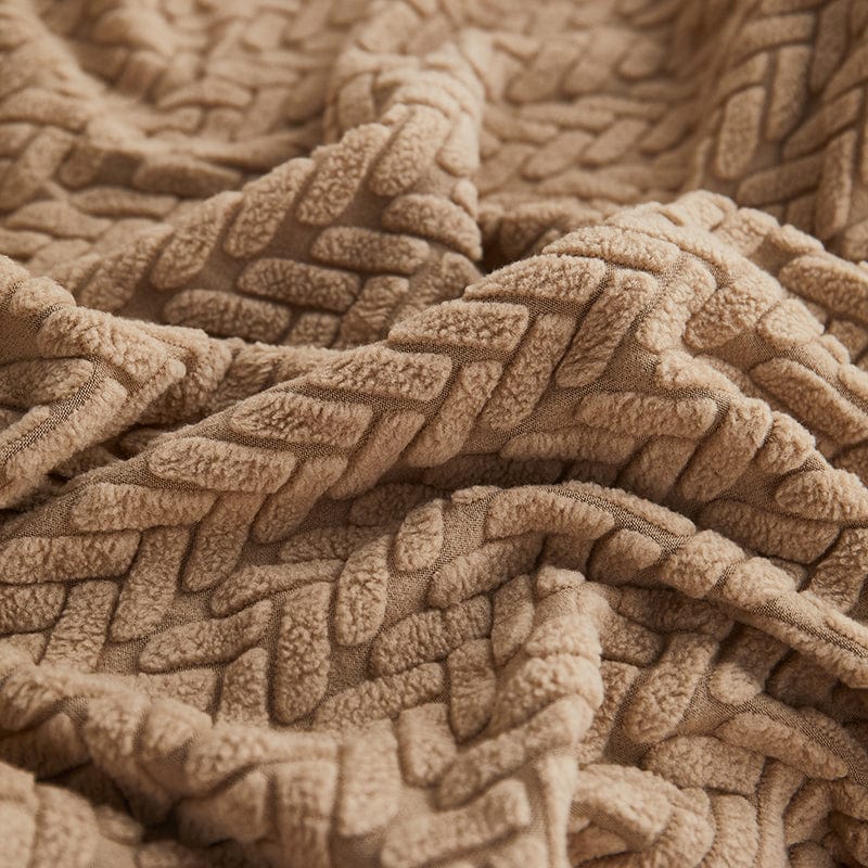 Café - Fodera in pile per cuscini di divano - Motivo Wool