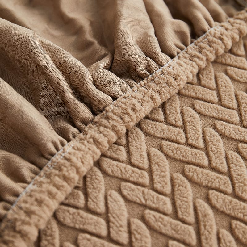 Café - Fodera in pile per cuscini di divano - Motivo Wool