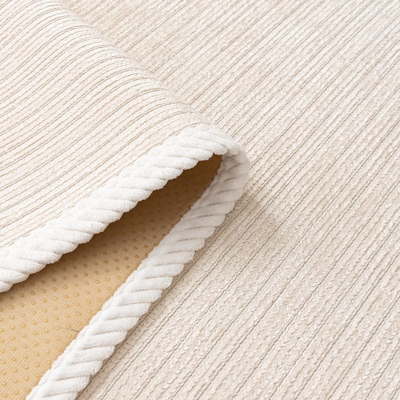 Beige chiaro - Fodera per divano antiscivolo in Tessuto Ciniglia a Coste