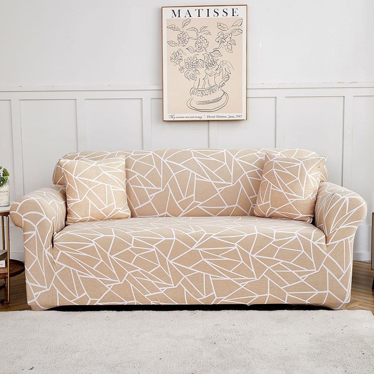 Beige Desert - Fodera per divano elasticizzata