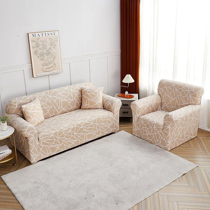 Beige Desert - Fodera per divano elasticizzata