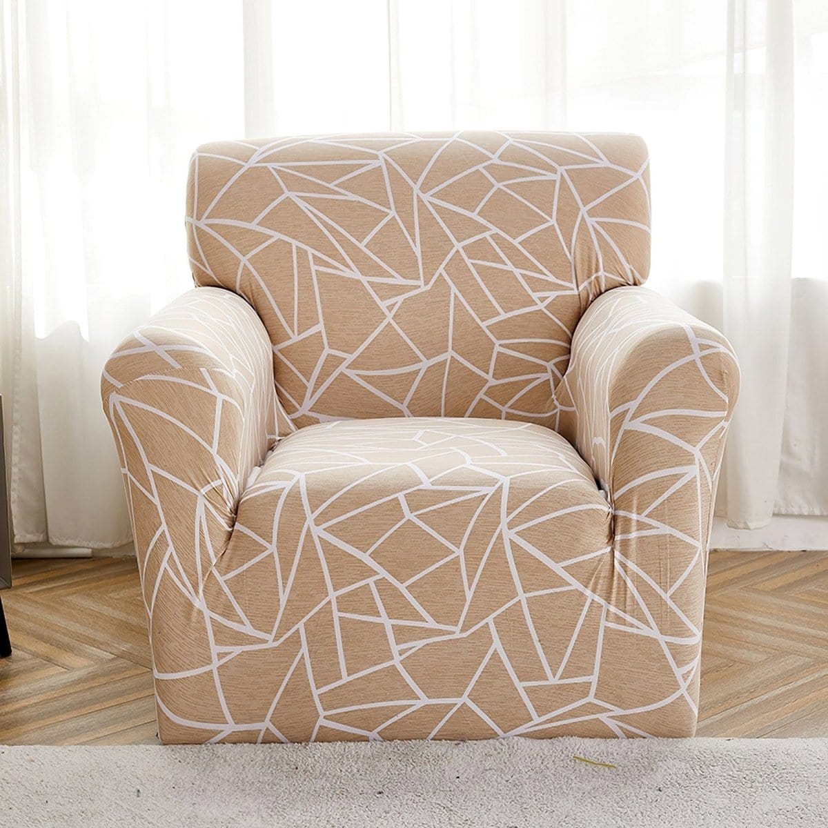 Beige Desert - Fodera per divano elasticizzata