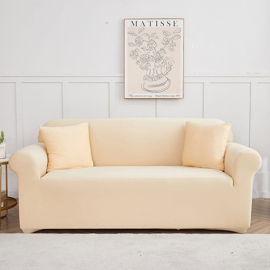 Beige - Fodera per divano elasticizzata