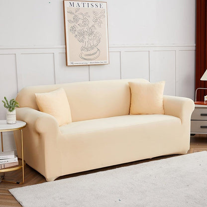 Beige - Fodera per divano elasticizzata
