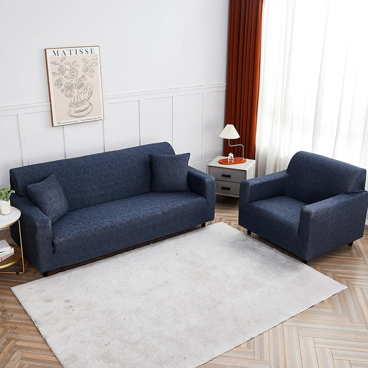 Blu Classy - Fodera per divano elasticizzata