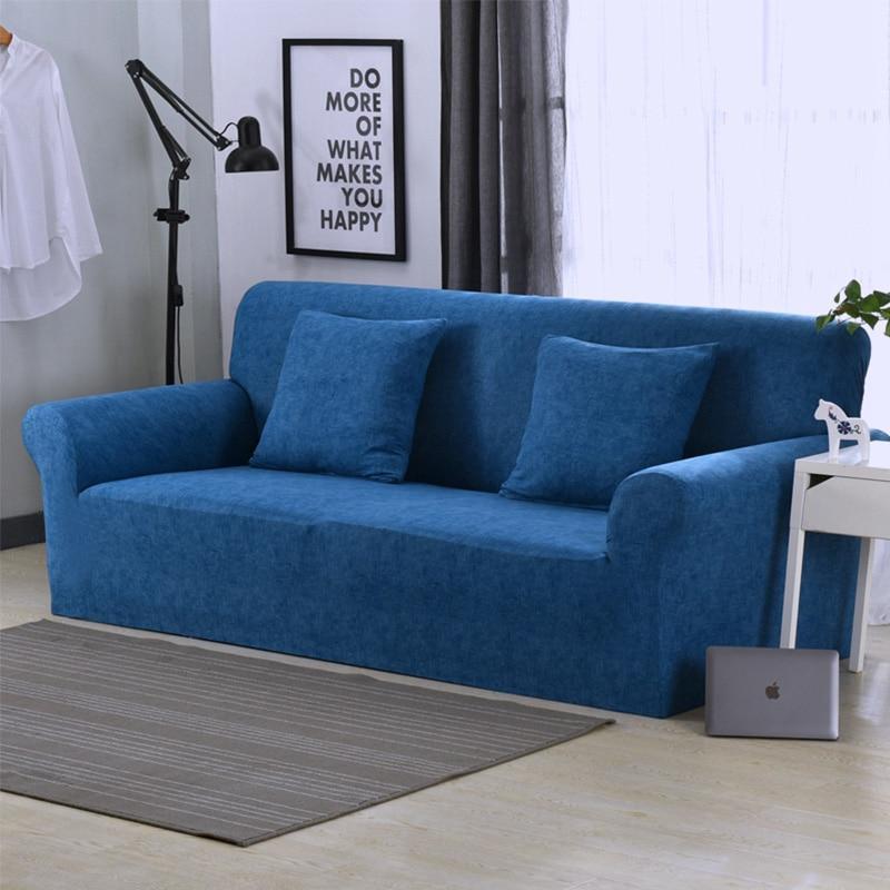 Blu - Fodera per divano elasticizzata