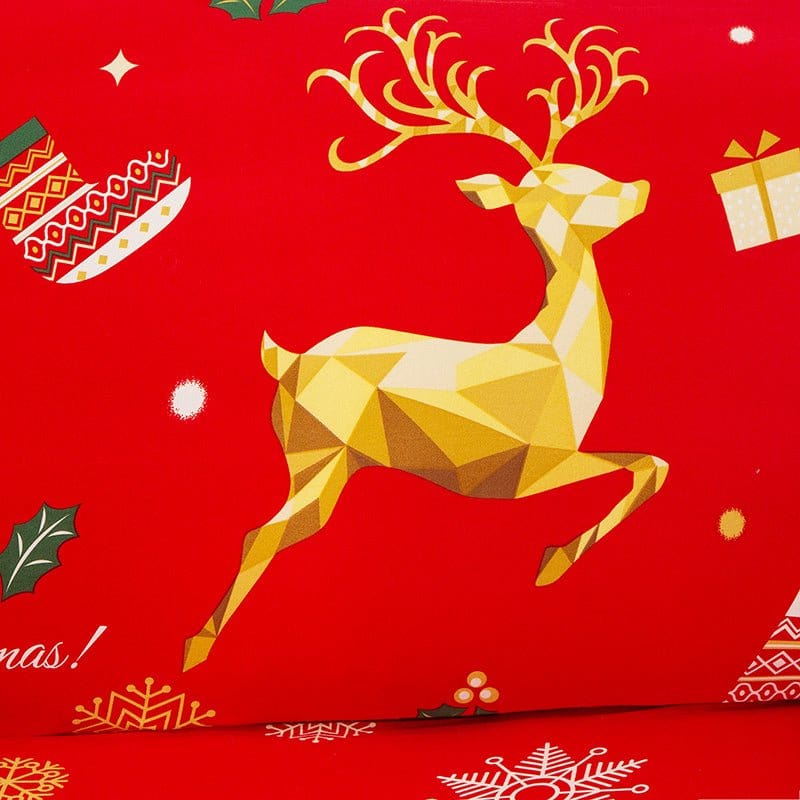 Christmas Gold - Fodera per divano elasticizzata