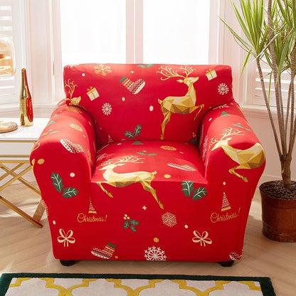Christmas Gold - Fodera per divano elasticizzata