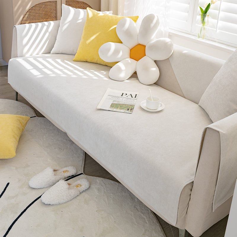 Bianco - Fodera Divano Impermeabile & Antiscivolo