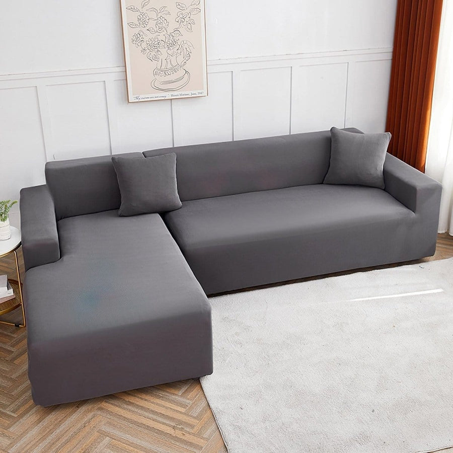 Grigio anthracite - Fodera per divano elasticizzata