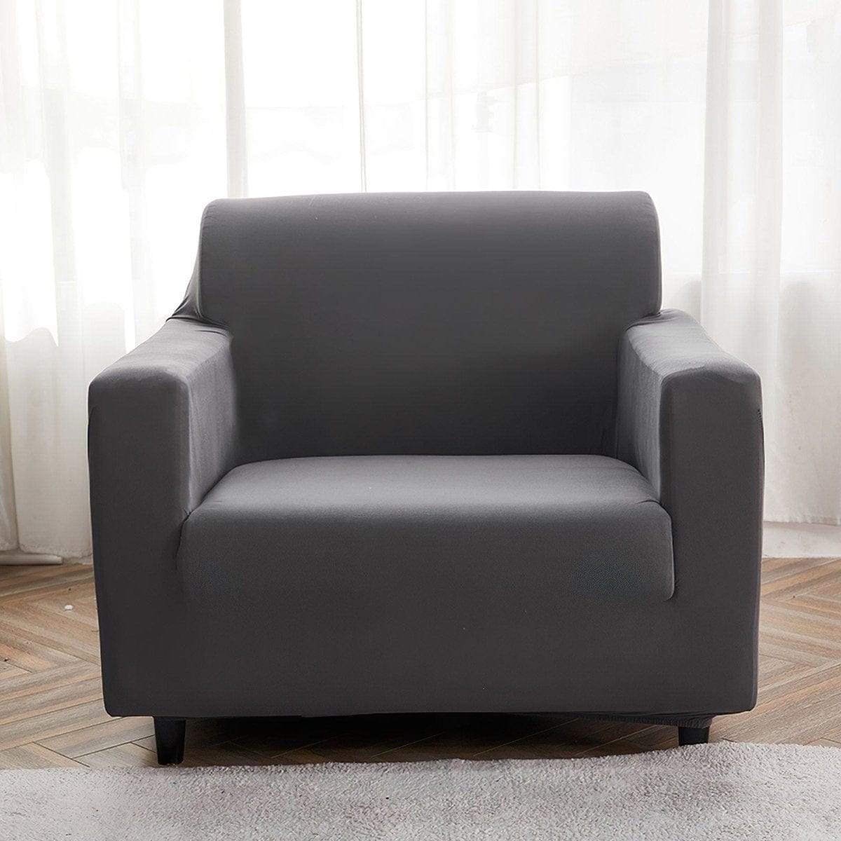 Grigio anthracite - Fodera per divano elasticizzata