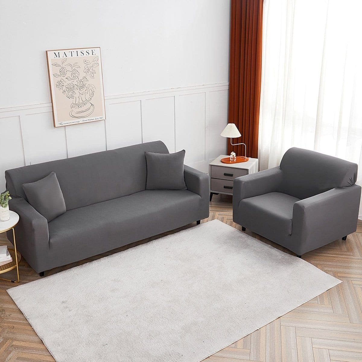 Grigio anthracite - Fodera di Poltrona Elasticizzata