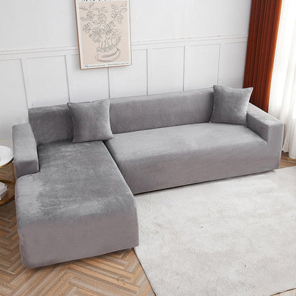 Grigio chiaro - Fodera Divano Velluto