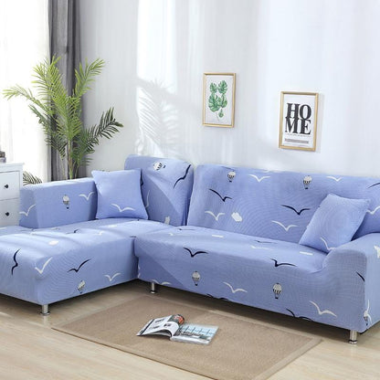 Blu Ivory Gull - Fodera per divano elasticizzata