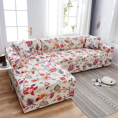 Red Flower - Fodere Elasticizzate per Poltrona e Divano