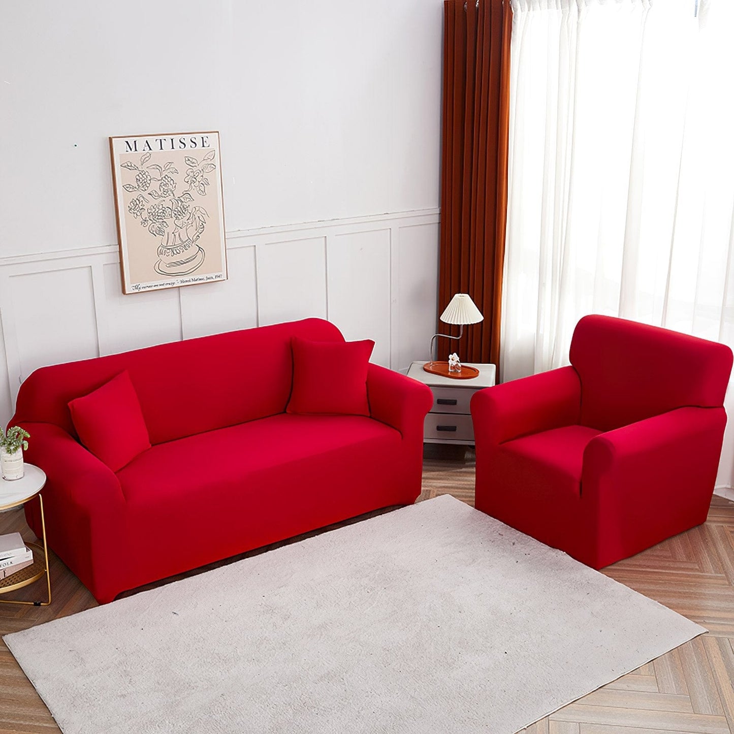 Rosso - Fodera per divano elasticizzata