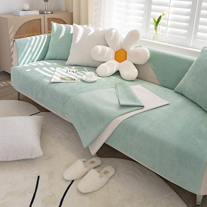 Verde chiaro - Fodera Divano Impermeabile & Antiscivolo