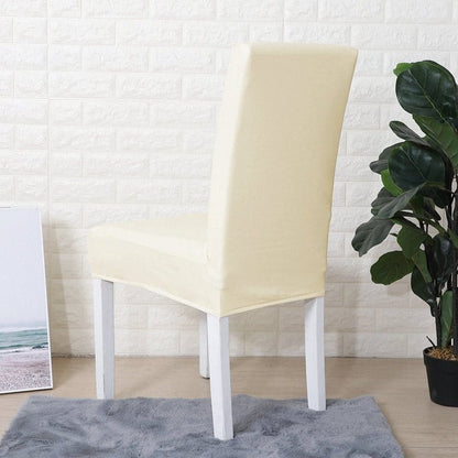 Bianco panna - Fodera Elasticizzata di Sedia in Similpelle Impermeabile