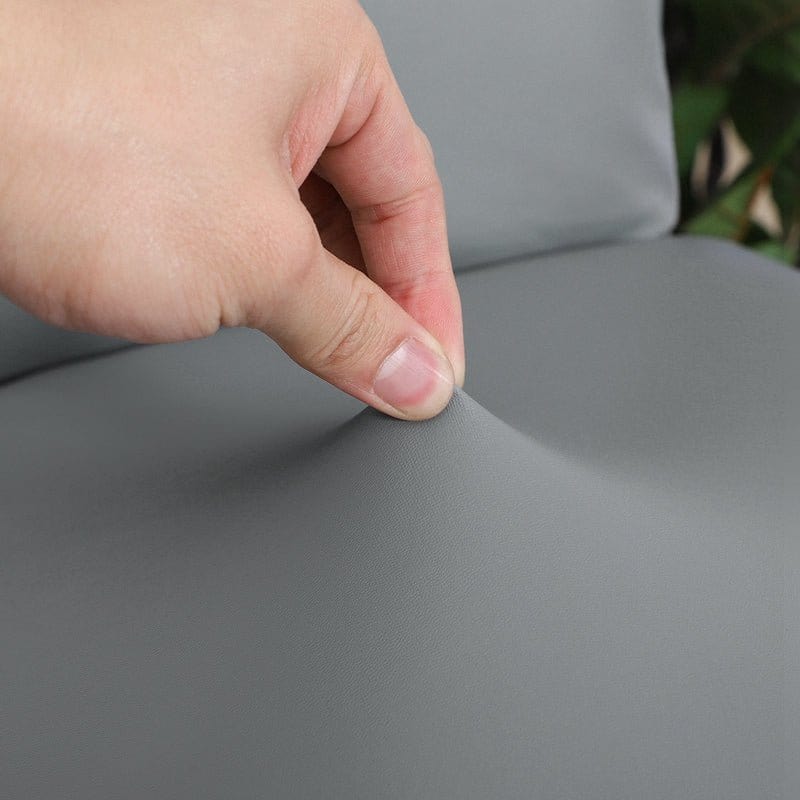 Grigio - Fodera Elasticizzata di Sedia in Similpelle Impermeabile