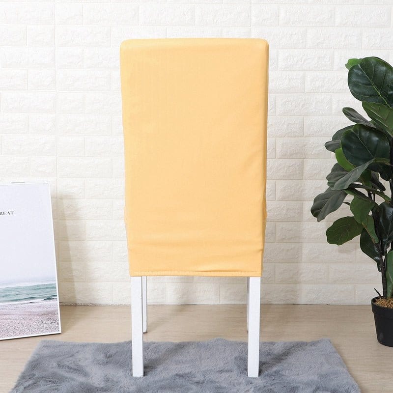 Giallo - Fodera Elasticizzata di Sedia in Similpelle Impermeabile